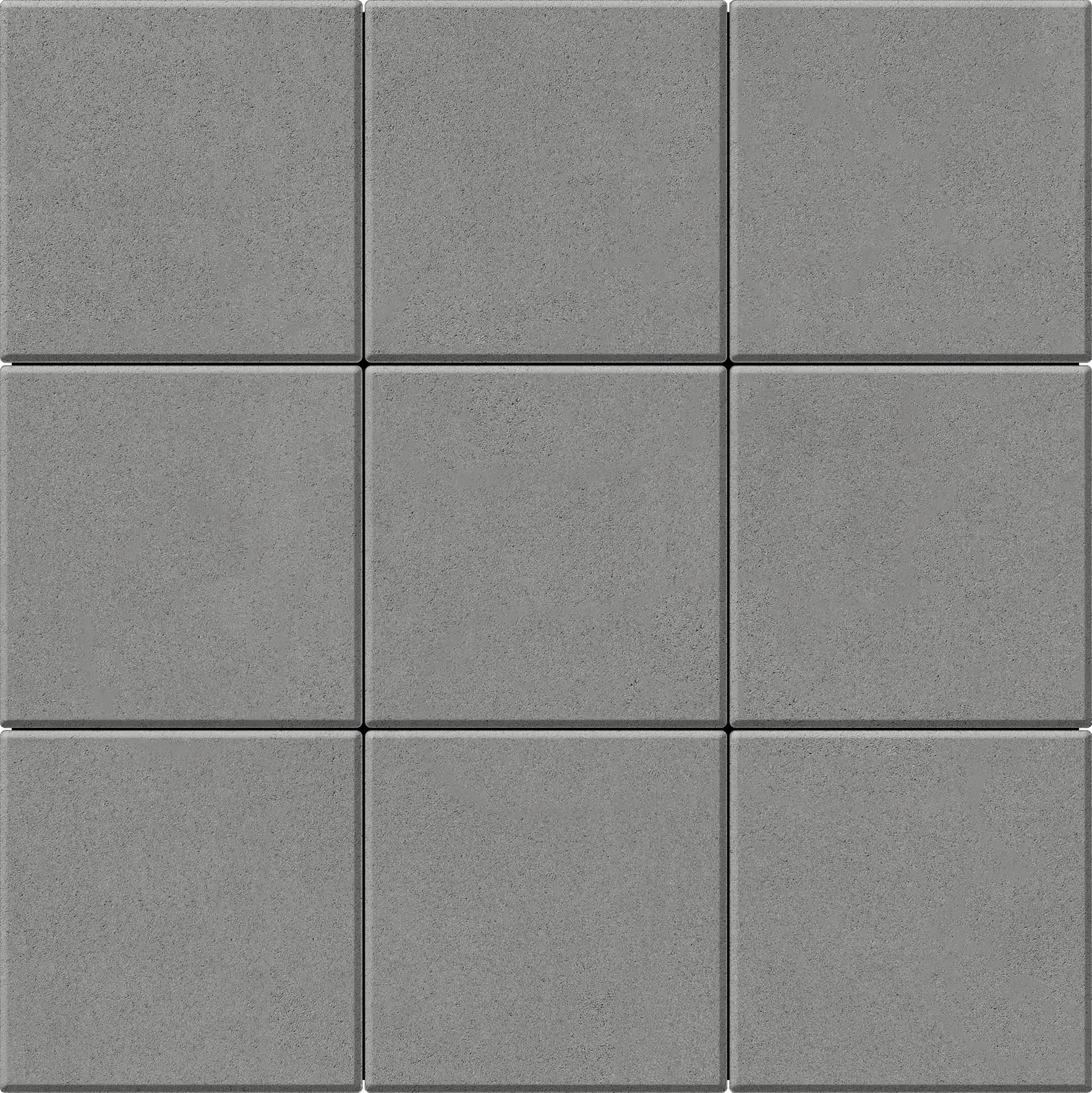 Тротуарна плитка Бруківка 400х400х60 сірий 