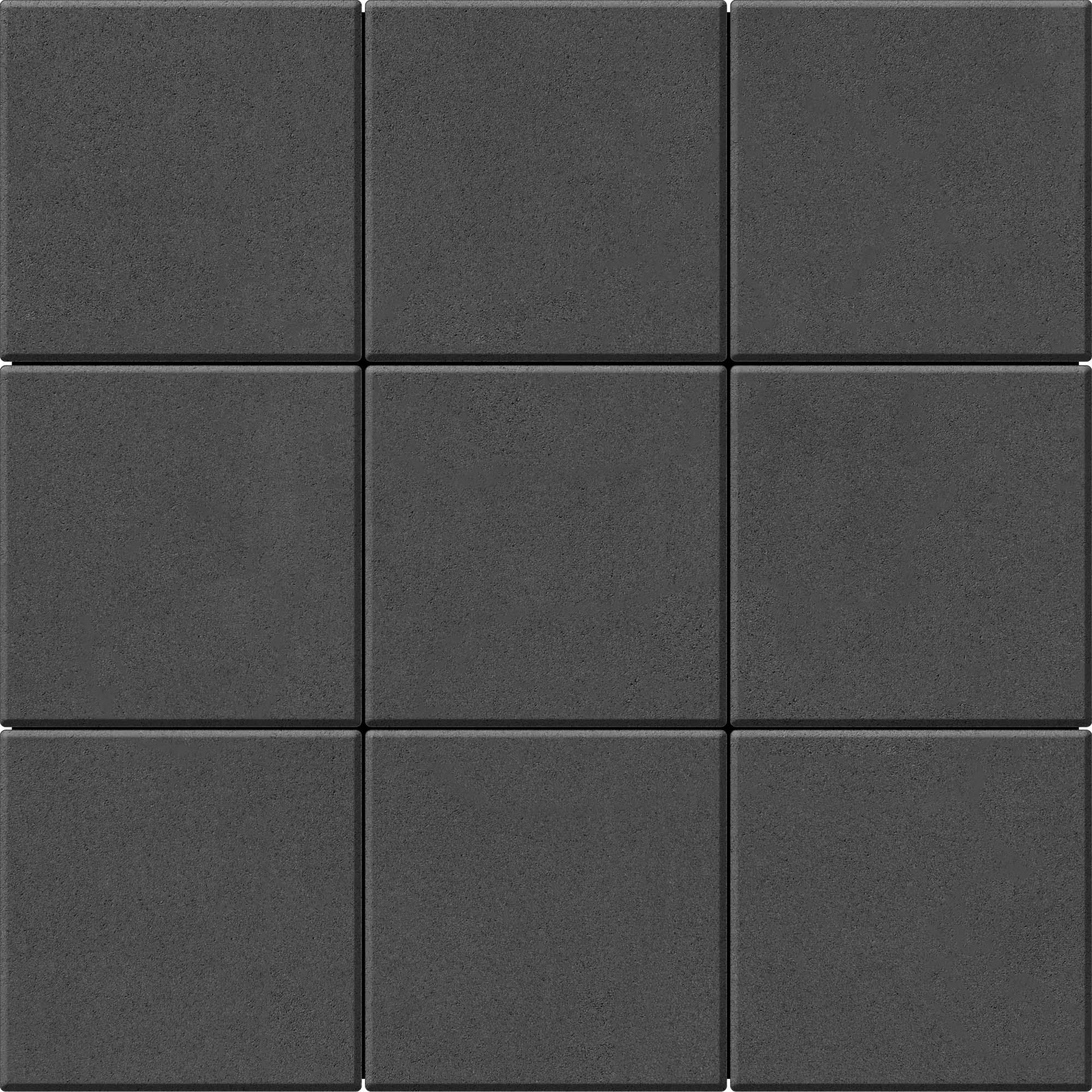 Тротуарна плитка Бруківка 400х400х60 графіт 