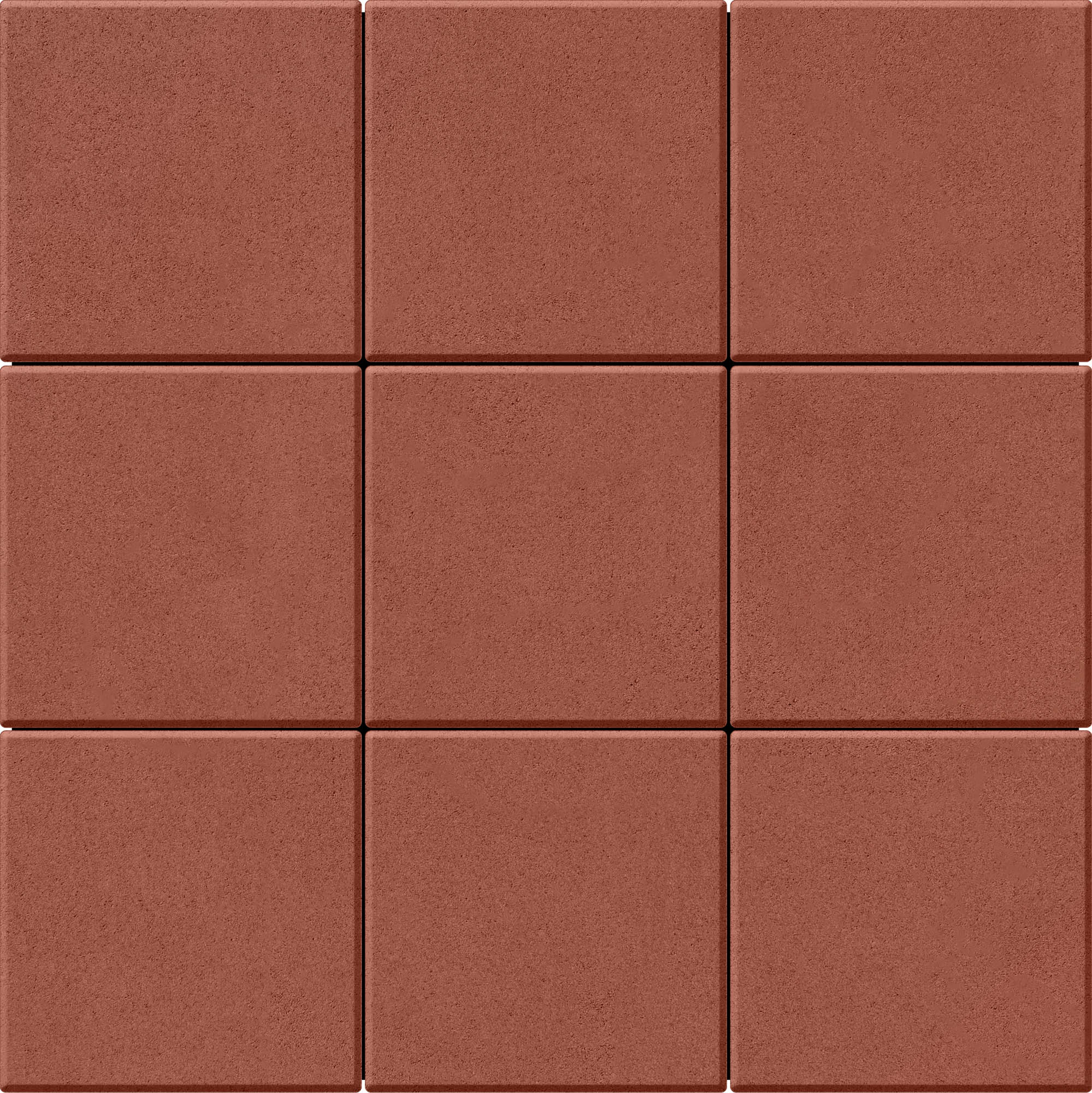 Тротуарна плитка Бруківка 400х400х60 паприка 